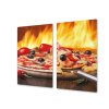 Ochranná deska pizza s olivami a chilli (Lepení na zeď Bez lepení na zeď, Rozměr 70x70 cm)
