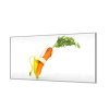 Ochranná deska tančící mrkev a banán (Lepení na zeď S lepením na zeď, Rozměr 70x70 cm)