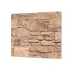 Ochranná deska kamenný pískový obklad (Lepení na zeď S lepením na zeď, Rozměr 70x70 cm)