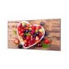 Ochranná deska mix ovoce v misce srdce (Lepení na zeď S lepením na zeď, Rozměr 70x70 cm)