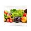 Ochranná deska čerstvá zelenina a ovoce (Lepení na zeď S lepením na zeď, Rozměr 70x70 cm)