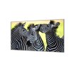 Ochranná deska tři zebry (Lepení na zeď S lepením na zeď, Rozměr 70x70 cm)