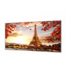 Ochranná deska podzimní Eiffelovka (Lepení na zeď S lepením na zeď, Rozměr 70x70 cm)