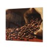 Ochranná deska rozsypaná káva z pytle (Lepení na zeď S lepením na zeď, Rozměr 70x70 cm)
