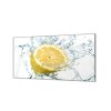 Ochranná deska ovoce citron ve vodě (Lepení na zeď S lepením na zeď, Rozměr 70x70 cm)