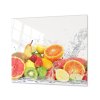 Ochranná deska mix ovoce ve vodě (Lepení na zeď S lepením na zeď, Rozměr 70x70 cm)