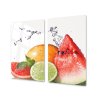 Ochranná deska čerstvé tropické ovoce (Lepení na zeď S lepením na zeď, Rozměr 70x70 cm)