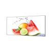 Ochranná deska čerstvé tropické ovoce (Lepení na zeď S lepením na zeď, Rozměr 70x70 cm)