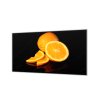 Ochranná deska ovoce pomeranč a černé pozadí (Lepení na zeď S lepením na zeď, Rozměr 70x70 cm)