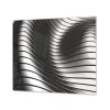 Ochranná deska hliníková abstraktní vlna (Lepení na zeď S lepením na zeď, Rozměr 70x70 cm)