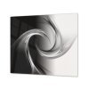 Ochranná deska sklo šedo černý abstrakt (Lepení na zeď S lepením na zeď, Rozměr 70x70 cm)