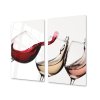 Ochranná deska tři sklenice vína (Lepení na zeď S lepením na zeď, Rozměr 70x70 cm)