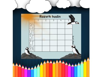 rozvrh papuchalek