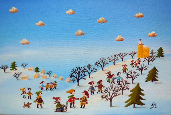 VÁNOCE NA OBRÁZCÍCH JANY CHROUSTOVÉ