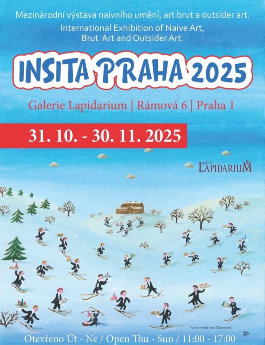 Naivní obrázky Jany Chroustové naživo / INSITA PRAHA 2025