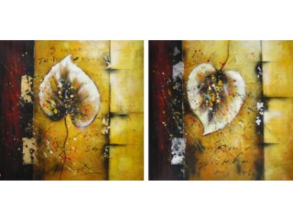 TH0135 obrazy dva podzimni listky