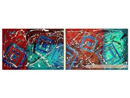 SET2 089 obrazovy set modre ctverce