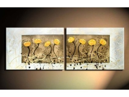 SET2 341 vicedilne obrazy zlute kvetinky