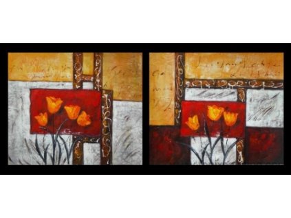 SET2 372 vicedilne obrazy svitici tulipany