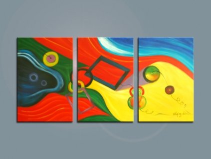 SET 3 1077 vicedilne obrazy barevna reka