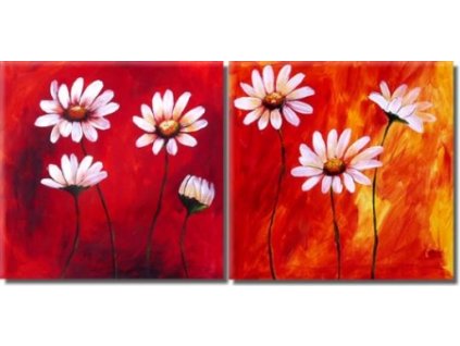 SETB0028 obrazovy set kvety v ohni