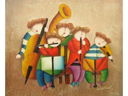 Obraz - Hudební škola (Rozměr 50 cm x 60 cm)