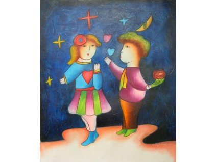 Obraz - První láska (Rozměr 60 cm x 50 cm)