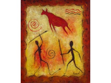 Obraz - Lovci (Rozměr 50 cm x 40 cm)