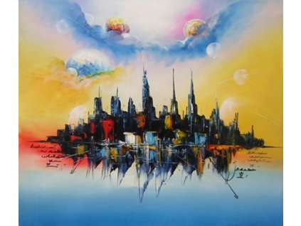 Obraz - Zámek na vodě (Rozměr 40 cm x 50 cm)