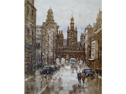 Obraz - Město po děsti (Rozměr 50 cm x 40 cm)