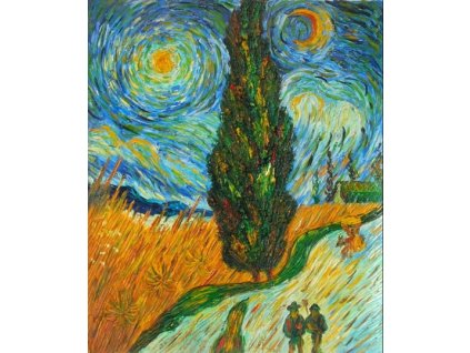 Obraz - Hvězdná noc (Rozměr 50 cm x 40 cm)