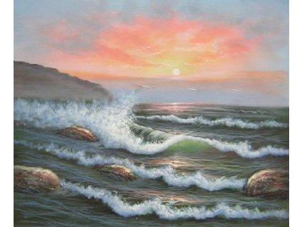 Obraz - Příliv moře (Rozměr 50 cm x 60 cm)