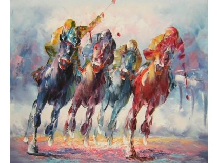 Obraz - Odvážný jezdec (Rozměr 40 cm x 50 cm)