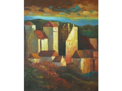 Obraz - Hrad (Rozměr 60 cm x 50 cm)