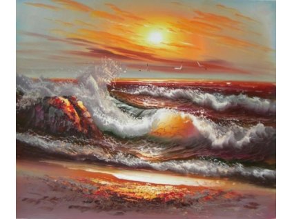 Obraz - Příliv moře (Rozměr 50 cm x 60 cm)