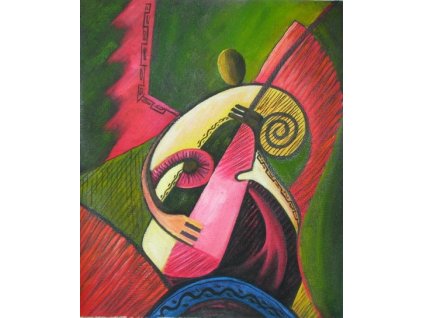 Obraz - Hudebník (Rozměr 50 cm x 40 cm)