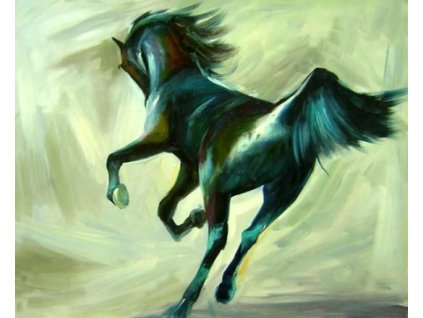 Obraz - Běžící oř (Rozměr 40 cm x 50 cm)
