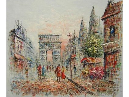 Obraz - Barevná ulice (Rozměr 50 cm x 60 cm)