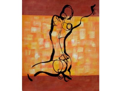 Obraz - Cvičení I. (Rozměr 50 cm x 40 cm)