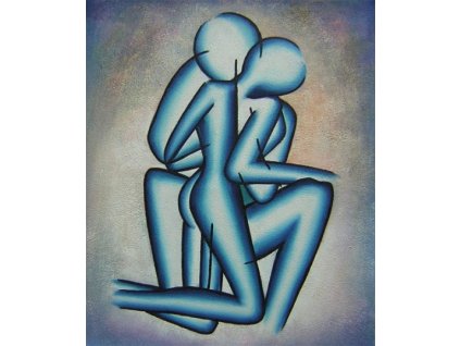 Obraz - Polibek (Rozměr 50 cm x 40 cm)