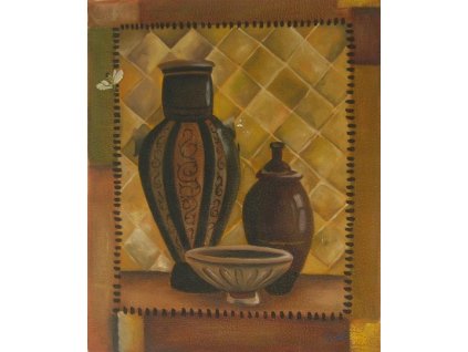 Obraz - Kameninové nádoby (Rozměr 50 cm x 40 cm)