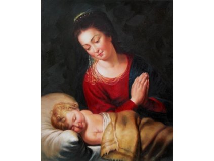 Obraz - Matka a dítě (Rozměr 60 cm x 50 cm)