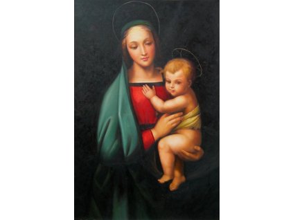 Obraz - Marie a Jezulátko (Rozměr 90 cm x 60 cm)