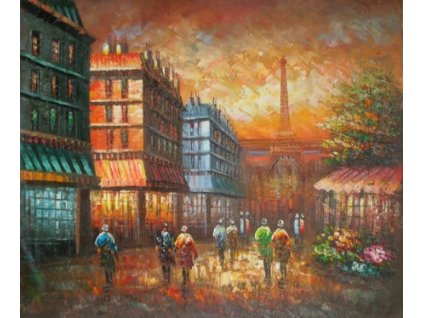 Obraz - Procházka v dešti (Rozměr 50 cm x 60 cm)