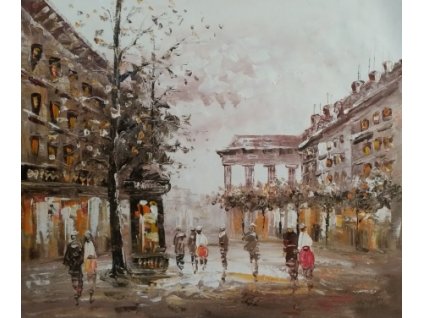 Obraz - Francouzská ulice (Rozměr 50 cm x 60 cm)