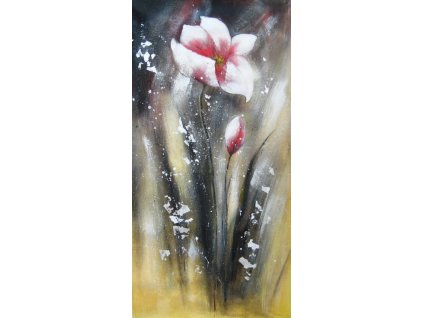 Obraz - Květina v mlze I. (Rozměr 60 cm x 120 cm)