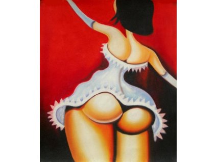 Obraz - Žena v bílých šatech (Rozměr 50 cm x 40 cm)