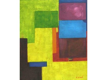 Obraz - Barevný pokoj (Rozměr 50 cm x 40 cm)