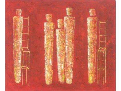 Obraz - Návštěvníci (Rozměr 40 cm x 50 cm)