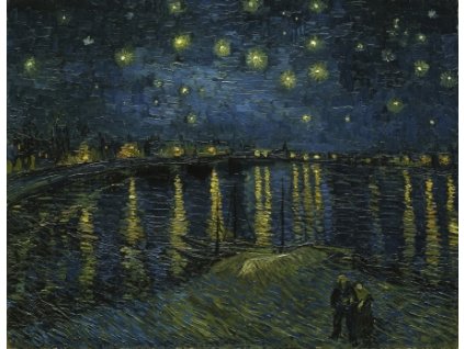 Starry Night Over the Rhône (Rozměr 50 cm x 65 cm)